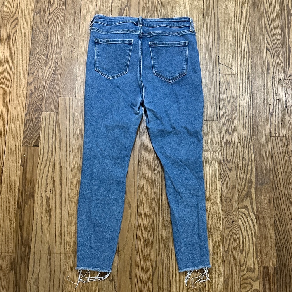 Distressed Blue Women's Jeans - Picture 3 of 3